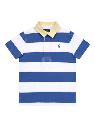 Rugbyshirt - Blau/Weiß