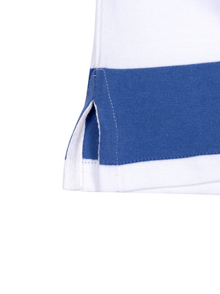 Rugbyshirt - Blau/Weiß