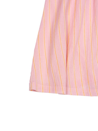 Neongestreiftes Kleid - Rosa