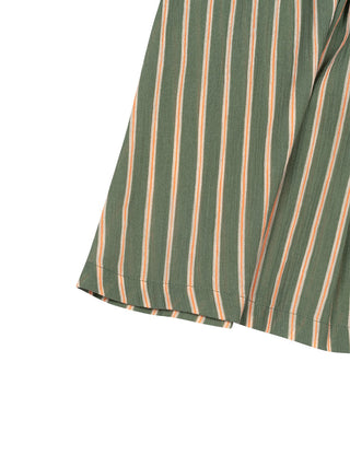 Neongestreiftes Kleid - Kaki