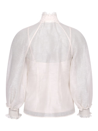 Rebellion Collared Bluse aus Leinen
