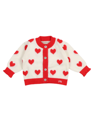 Maqui Baby Cardigan Hearts Jacquard