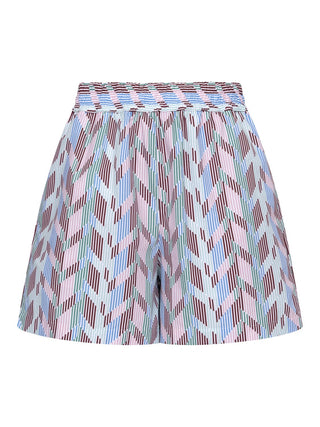 Kurze Hose mit Zick-Zack-Muster