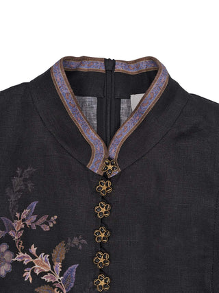 Luna Button Midi Dress