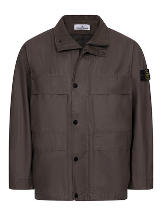 Gewachste Jacke mit Logo-Patch