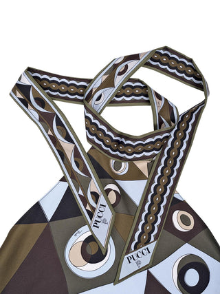 Occhi-Print Halter Top Seide