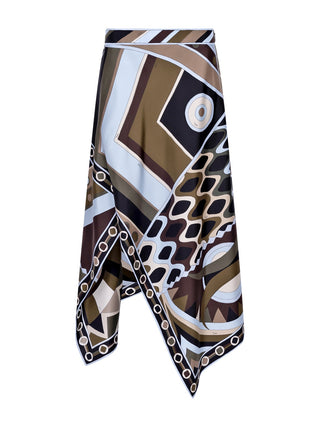 Vivara Print Silk Scarf Skirt