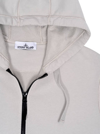 Sweatshirtpullover mit Reißverschluss und Logo-Patch