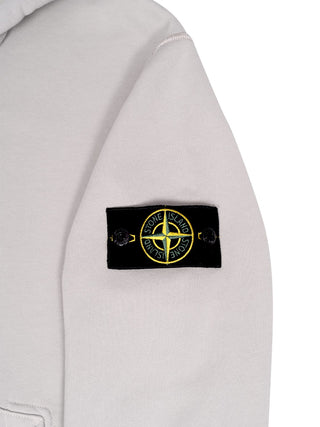 Sweatshirtpullover mit Reißverschluss und Logo-Patch