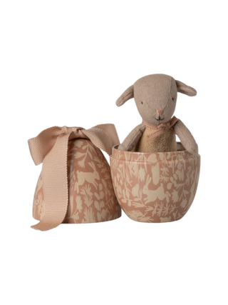 Osterei mit Mikro Lamm, Klein - Powder