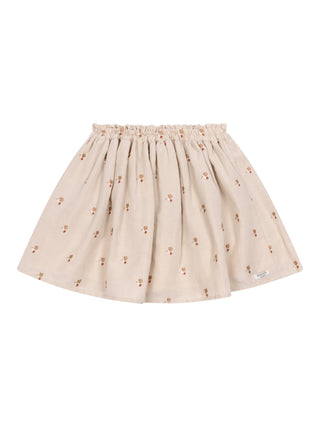 Cayley Skirt | Hummingbirds - Soft Taupe