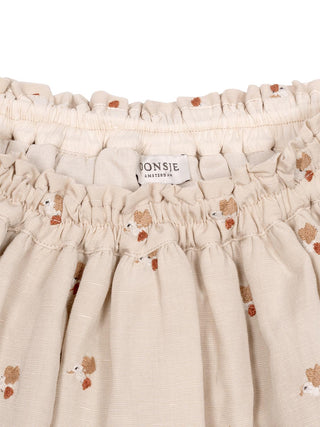 Cayley Skirt | Hummingbirds - Soft Taupe