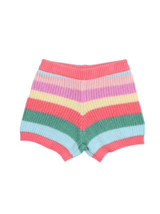 Canela Short Flamingo Pink Multicolor Stripes