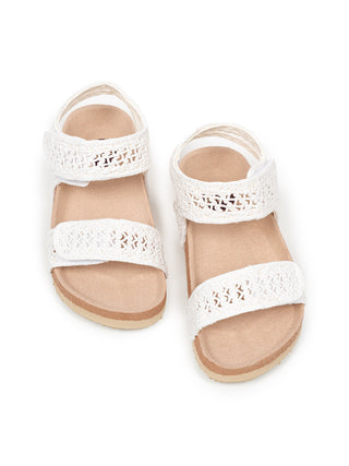 Iten Sandalen in Häkeloptik - Natur