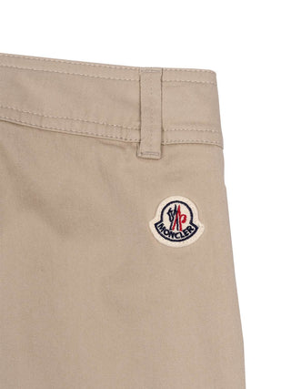 Bundfaltenhose aus Stretch-Baumwollgabardine - Beige