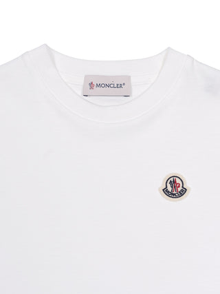 T-Shirt mit Logo-Patch - Weiß
