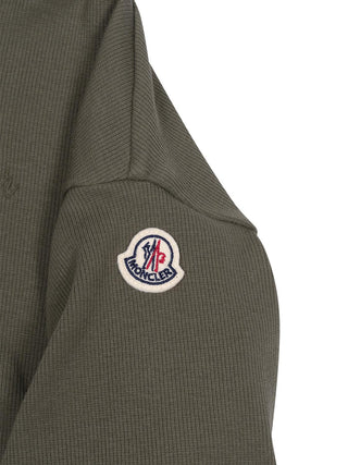Hoodie Sweater mit Ballonsaum - Olivgrün
