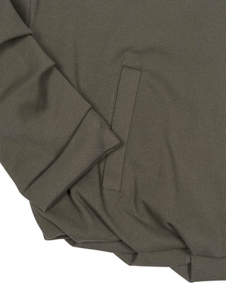 Hoodie Sweater mit Ballonsaum - Olivgrün