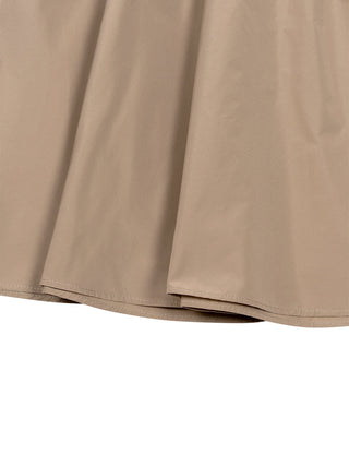 Faltenrock mit Logo - Beige