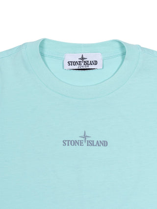 T-Shirt mit Logo-Print - Türkis