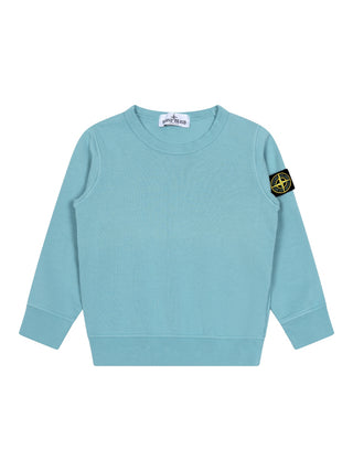 Sweatshirt mit Logo - Türkis