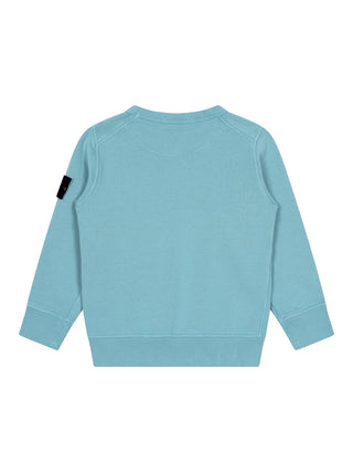 Sweatshirt mit Logo - Türkis