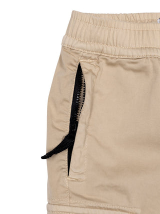 Cargo-Shorts aus Bio-Baumwolle - Beige
