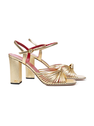 High Heel Annet mit Blockabsatz in Gold