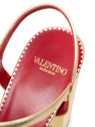 High Heel Annet mit Blockabsatz in Gold