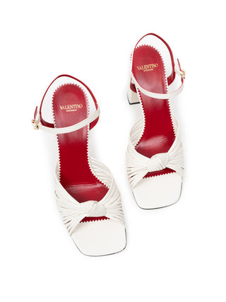 High Heel Annet mit Blockabsatz in Ivory
