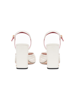 High Heel Annet mit Blockabsatz in Ivory