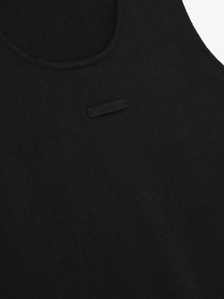Classic Knit Tank in Vintage Black
