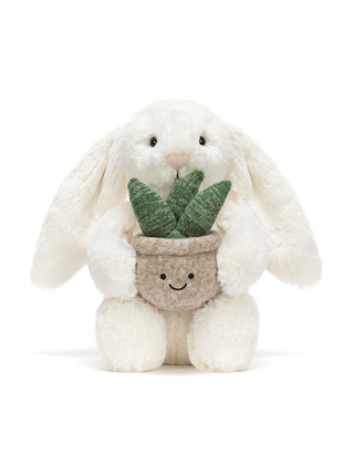 Cream Bunny mit Pflanze