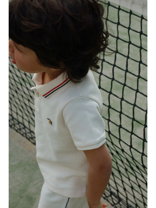 Florian Poloshirt aus Bio-Baumwolle - Antique White