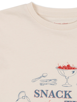 Famo T-Shirt aus Bio-Baumwolle - Buttercream