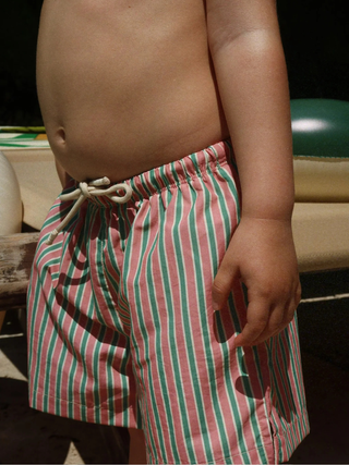 Asnou Badeshorts - Blush Stripe