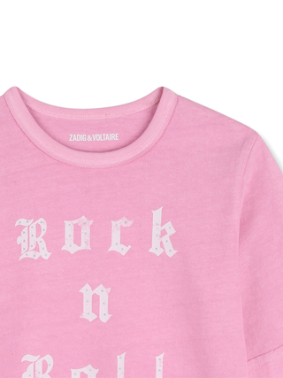 Jis T-Shirt Rock'n Roll - Rosa