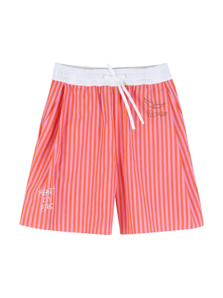 Nick Shorts mit Streifen - Pink/Orange