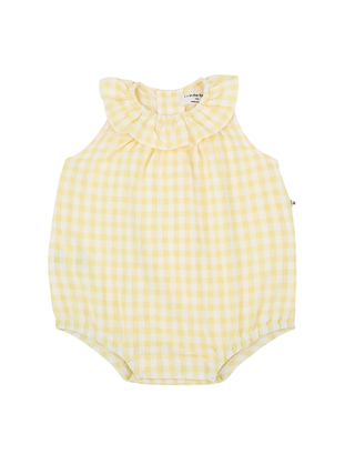 Corfu Romper kariert - Gelb