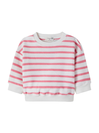 Marroig Sweatshirt mit Streifen - Rosa