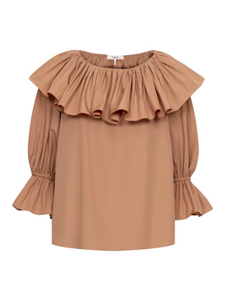 Bluse mit Rüschen