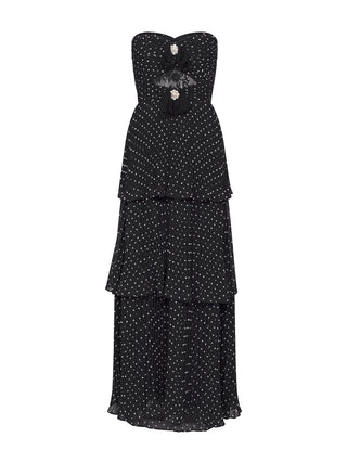 Maxikleid mit Punkten