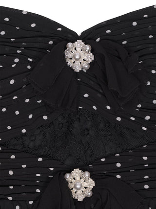 Maxikleid mit Punkten
