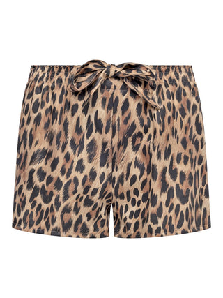 Kurze Schlafhose aus Leoparden-Muster