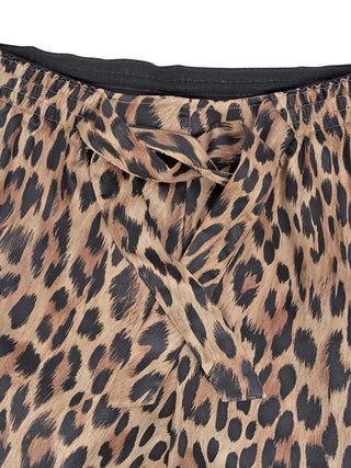 Kurze Schlafhose aus Leoparden-Muster