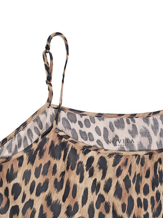 Schlafkleid mit Leoparden-Muster