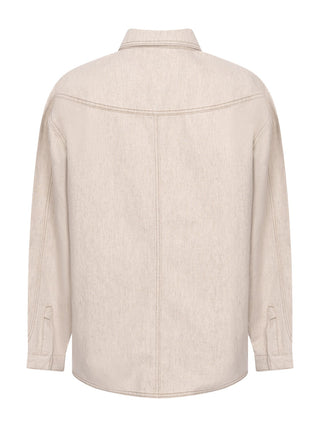 La Chemise Amelo de Nimes Bluse in Beige