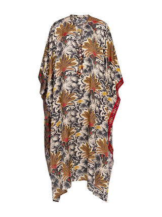 Poncho Kleid im Desert-Print
