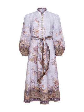 Luna Button Midikleid