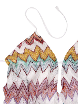 Strandkleid im Zick-Zack-Muster